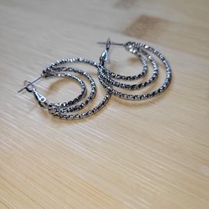 Silver earrings